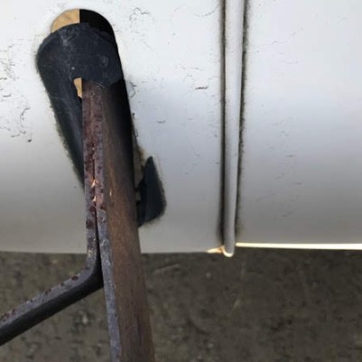 サビて、艶もなくなったビートル