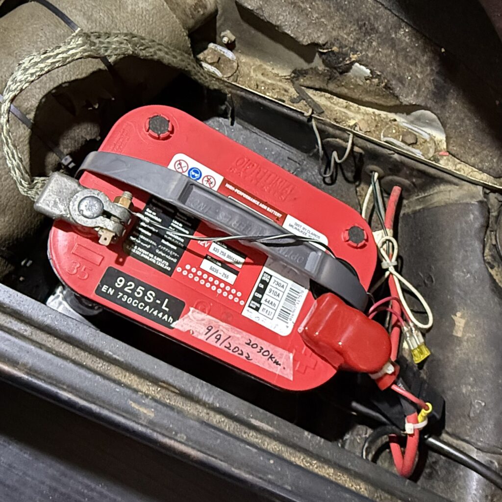 オプティマバッテリー設置しました。