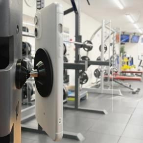 スポーツジムで