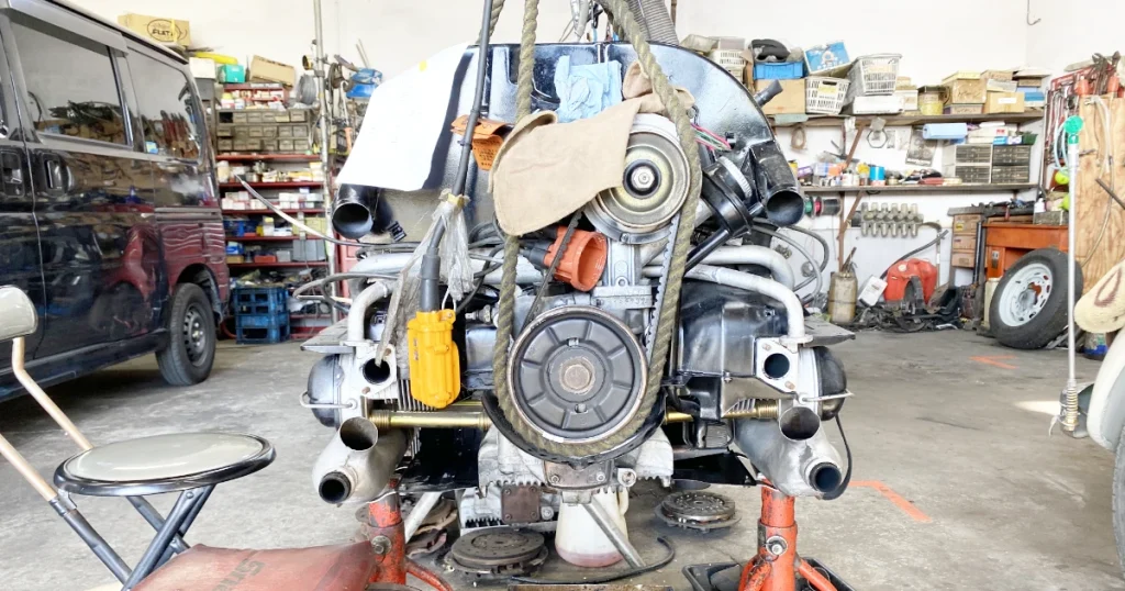 空冷ビートルの維持費　エンジン修理