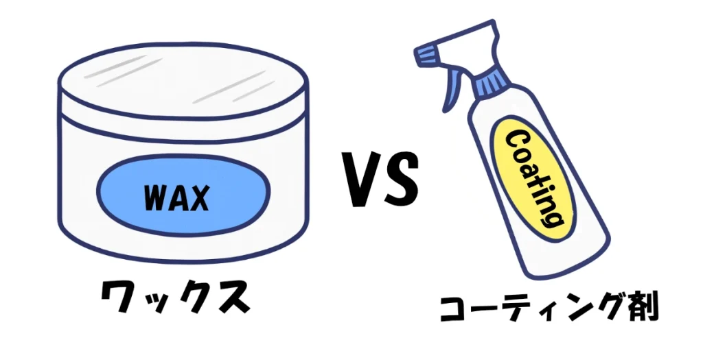 コーティング剤 VS ワックス