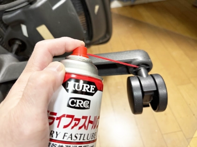 ドライファストルブを椅子のキャスターの滑りに