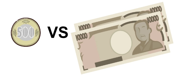 500円VS19800円